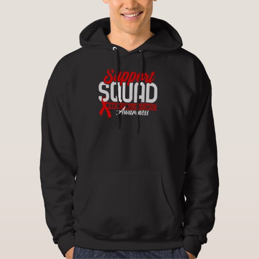 Support Squad I Open Hart Operatie Ziekte Beroerte Hoodie (Voorkant)