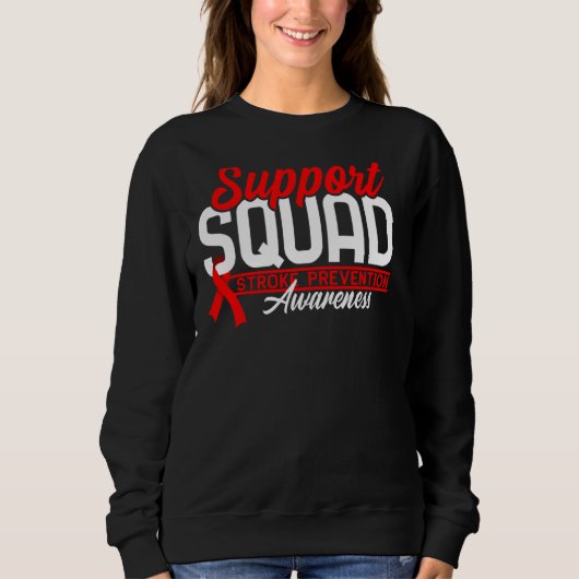 Support Squad I Open Hart Operatie Ziekte Beroerte Trui (Voorkant)