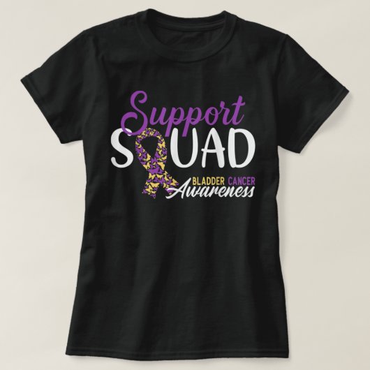 Support Squad I Urinary Bladder Cancer Awareness T-shirt (Design voorkant)