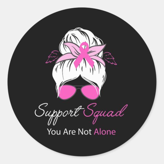 Support Squad Je bent niet alleen (2) Ronde Sticker (Voorkant)
