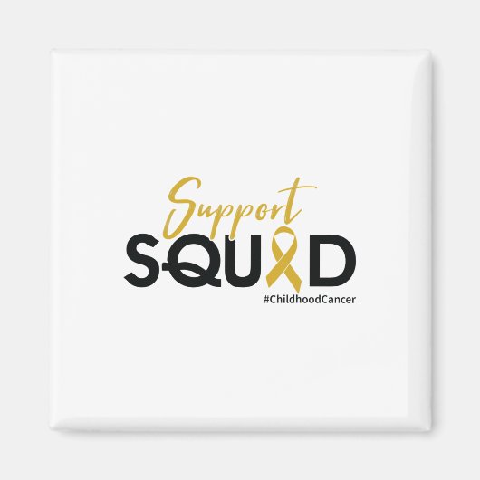 Support Squad - Kinderkankerbewustzijn 1 Magneet (Voorkant)