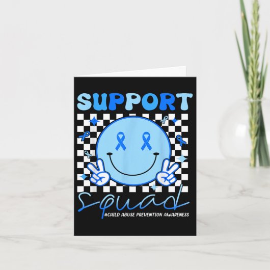 Support Squad Kindermishandeling Preventie Bewustz Kaart (Voorkant)