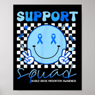 Support Squad Kindermishandeling Preventie Bewustz Poster