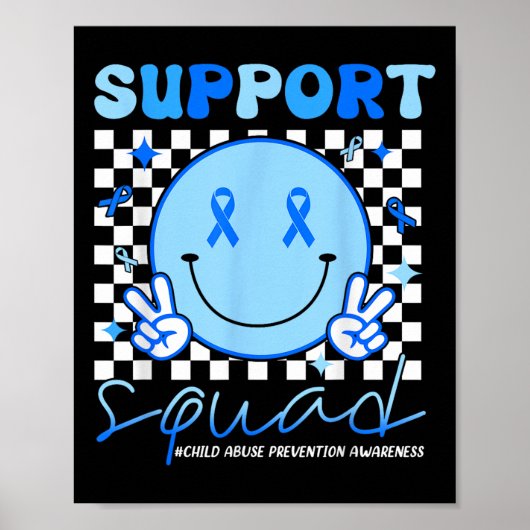 Support Squad Kindermishandeling Preventie Bewustz Poster (Voorkant)