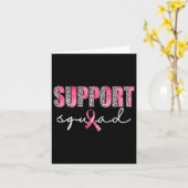 Support Squad Leopard Pink Warrior Breast Cancer A Kaart (Gele Bloem)
