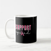 Support Squad Leopard Pink Warrior Breast Cancer A Koffiemok (Links)