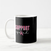Support Squad Leopard Pink Warrior Breast Cancer A Koffiemok (Links)