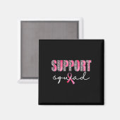 Support Squad Leopard Pink Warrior Breast Cancer A Magneet (Voorkant / Achterkant)