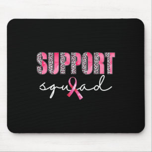 Support Squad Leopard Pink Warrior Breast Cancer A Muismat