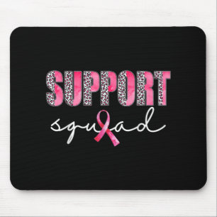 Support Squad Leopard Pink Warrior Breast Cancer A Muismat