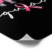 Support Squad Leopard Pink Warrior Breast Cancer A Poster (Hoek)