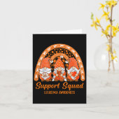 Support Squad Leukemia Awareness Month Gnomies Kaart (Gele Bloem)