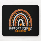 Support Squad Leukemia Awareness Rainbow Gift Warf Muismat (Voorkant)