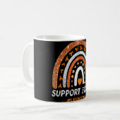 Support Squad Leukemia Awareness Rainbow Warrior Koffiemok (Voorkant links)