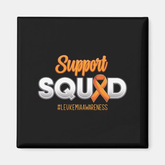 Support Squad Leukemia Awareness Warrior Fight for Magneet (Voorkant)