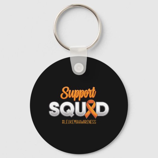 Support Squad Leukemia Awareness Warrior Fight for Sleutelhanger (Voorkant)