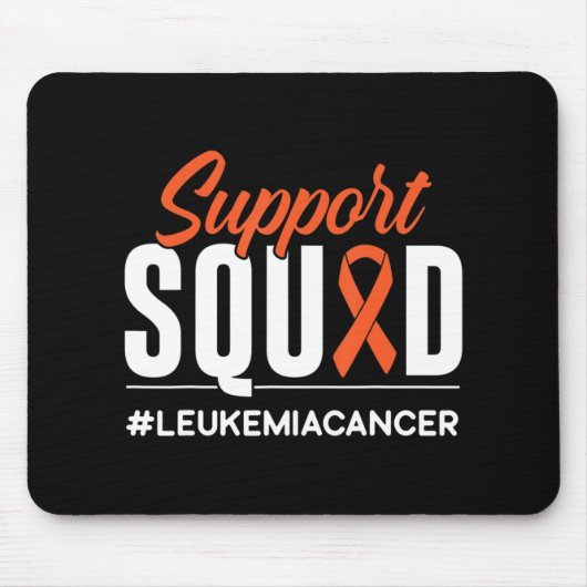 Support Squad Leukemia Cancer Awareness Gift Muismat (Voorkant)