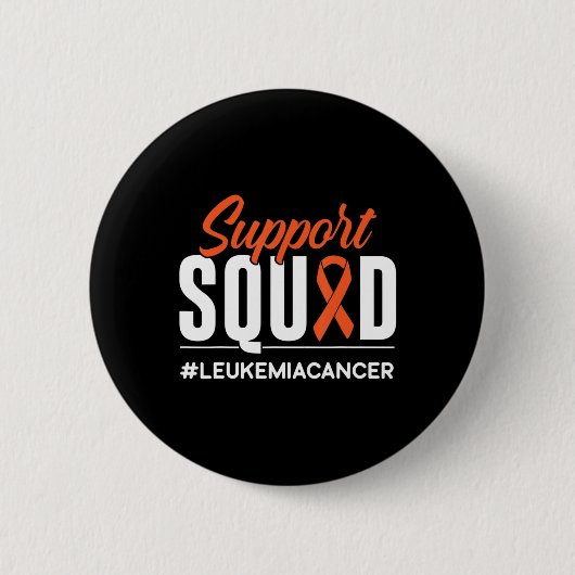 Support Squad Leukemia Cancer Awareness Gift Ronde Button 5,7 Cm (Voorkant)
