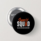 Support Squad Leukemia Cancer Awareness Gift Ronde Button 5,7 Cm (Voorkant /achterkant)