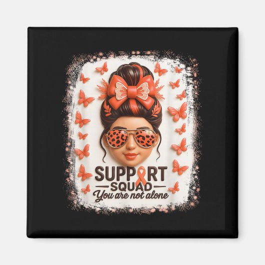 Support Squad Leukemie Lintvlinder Je bent niet al Magneet (Voorkant)