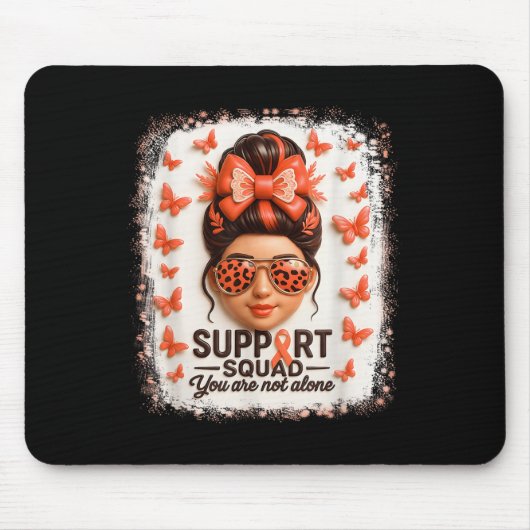 Support Squad Leukemie Lintvlinder Je bent niet al Muismat (Voorkant)