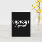Support Squad Longkanker Liefde Hart Wit Lint Kaart (Gele Bloem)