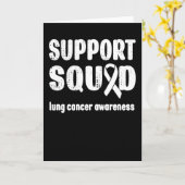 Support Squad Lung Cancer Awareness Warrior Family Kaart (Gele Bloem)