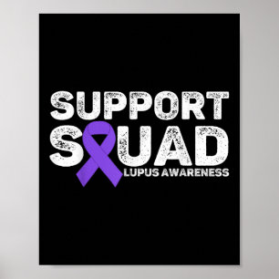Support Squad Lupus Awareness Month voor mannen en Poster