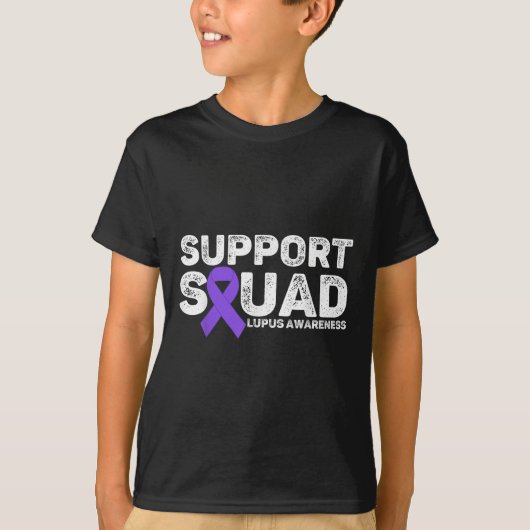 Support Squad Lupus Awareness Month voor mannen en T-shirt (Voorkant)