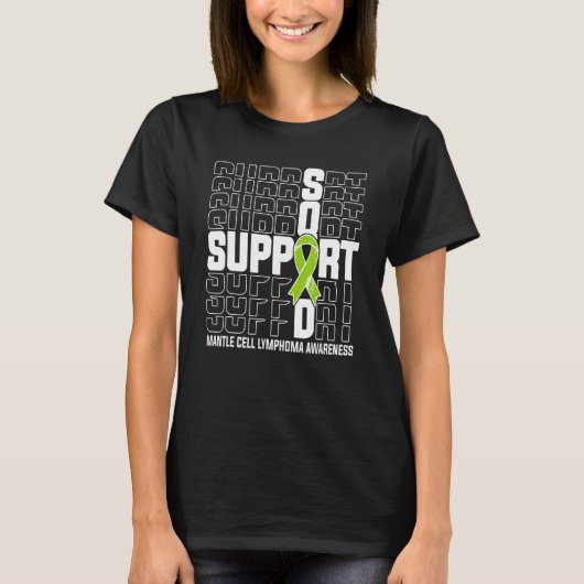 Support Squad Mantle Cell Lymphoma Bewustheid T-shirt (Voorkant)