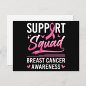 Support Squad Matching Family Breast Cancer Awaren Briefkaart (Voorkant / Achterkant)