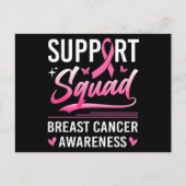 Support Squad Matching Family Breast Cancer Awaren Briefkaart (Voorkant)