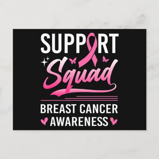 Support Squad Matching Family Breast Cancer Awaren Briefkaart (Voorkant)
