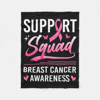 Support Squad Matching Family Breast Cancer Awaren Fleece Deken