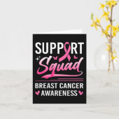 Support Squad Matching Family Breast Cancer Awaren Kaart (Gele Bloem)