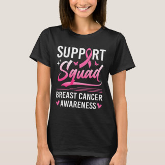 Support Squad Matching Family Breast Cancer Awaren T-shirt