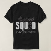 Support Squad Melanoom Kanker Bewustzijnscadeau T-shirt (Design voorkant)