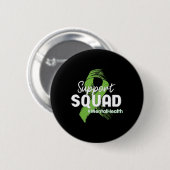 Support Squad Mental Health Awareness Lime Green R Ronde Button 5,7 Cm (Voorkant /achterkant)
