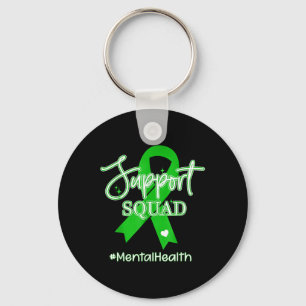 Support Squad Mental Health Awareness Lime Green R Sleutelhanger
