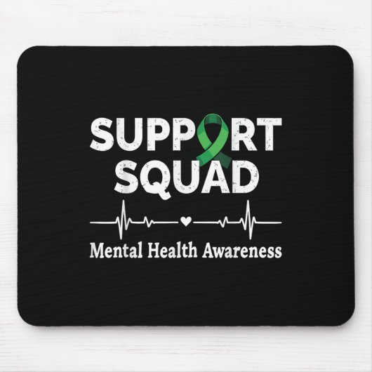 Support Squad Mentale Gezondheidsvoorlichting Maan Muismat (Voorkant)