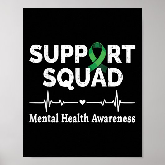 Support Squad Mentale Gezondheidsvoorlichting Maan Poster (Voorkant)