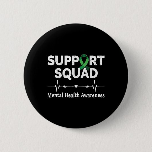 Support Squad Mentale Gezondheidsvoorlichting Maan Ronde Button 5,7 Cm (Voorkant)