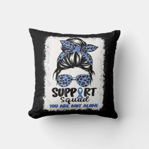 Support Squad Messy Bun Blue Warrior Ataxia Awaren Kussen
