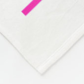 Support Squad Messy Bun Breast Cancer Awareness Fleece Deken (Hoek)
