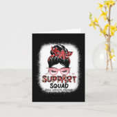 Support Squad Messy Bun Butterfly Brain Aneurysm A Kaart (Gele Bloem)