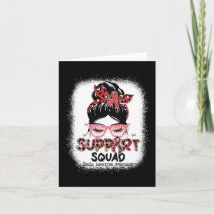 Support Squad Messy Bun Butterfly Brain Aneurysm A Kaart