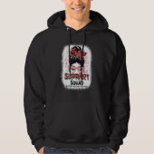 Support Squad Messy Bun Butterfly Multiple Myeloma Hoodie (Voorkant)