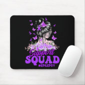 Support Squad Messy Bun Butterfly Paars Ribbon EP Muismat (Met muis)
