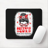 Support Squad Messy Bun Butterfly Red Ribbon Blood Muismat (Met muis)