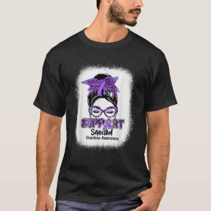 Support Squad Messy Bun Paars Ribbon Overdosis Awa T-shirt